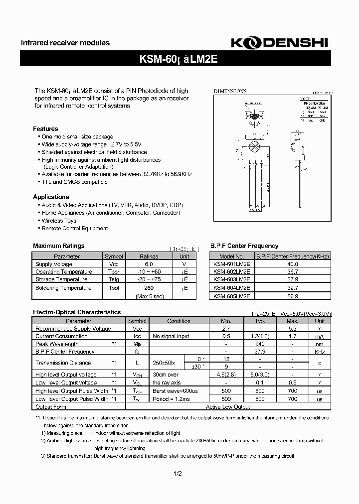 KSM-601LM2E_2893272.PDF Datasheet