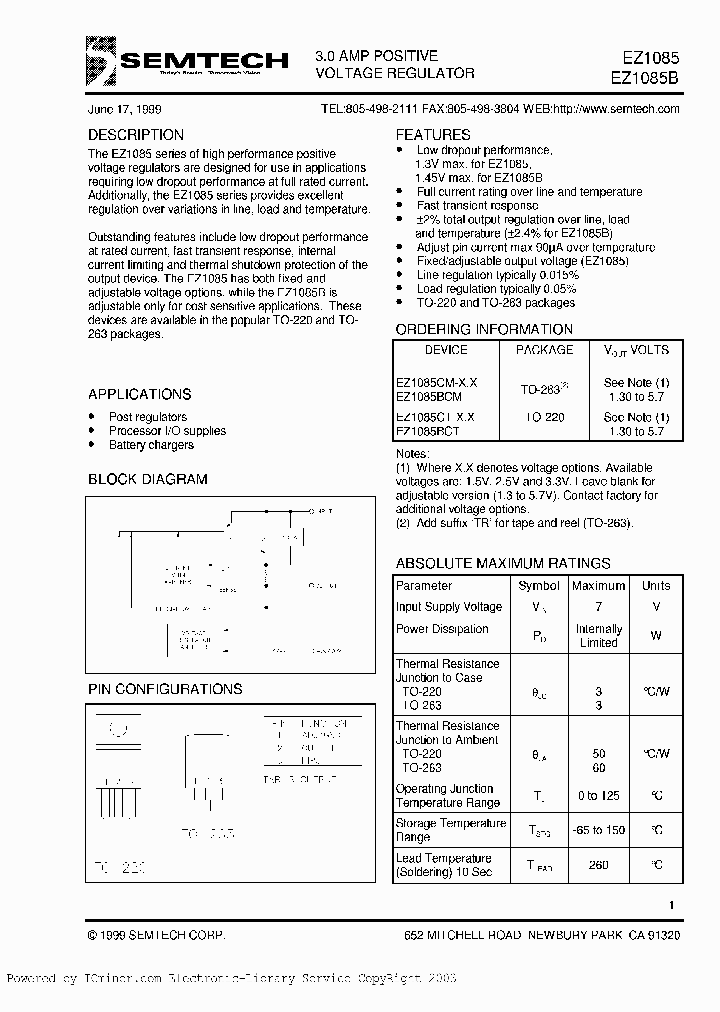 EZ1085CM-25TR_2893960.PDF Datasheet
