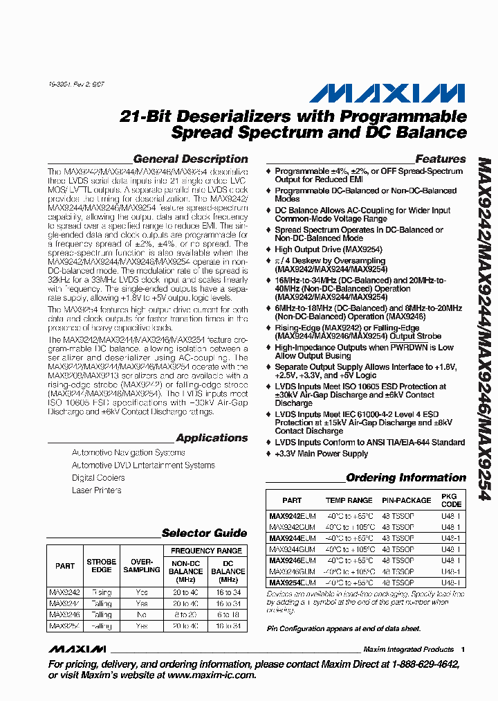 MAX9246GUM_2894299.PDF Datasheet