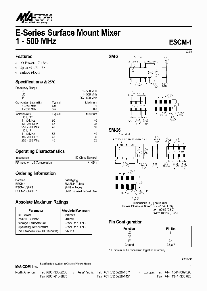 ESCM-1SM-3TR_2897509.PDF Datasheet