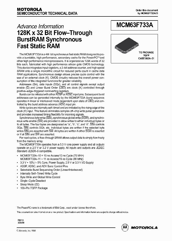 MCM63F733A_2897780.PDF Datasheet