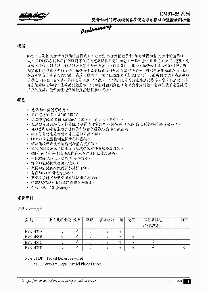 EM91455ABCD_2903263.PDF Datasheet