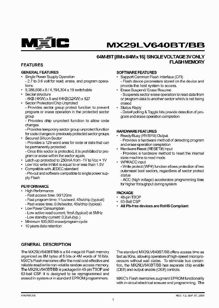 MX29LV640BBTC-12G_2905023.PDF Datasheet