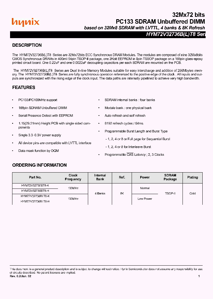 HYM72V32736BLT8-K_2905835.PDF Datasheet
