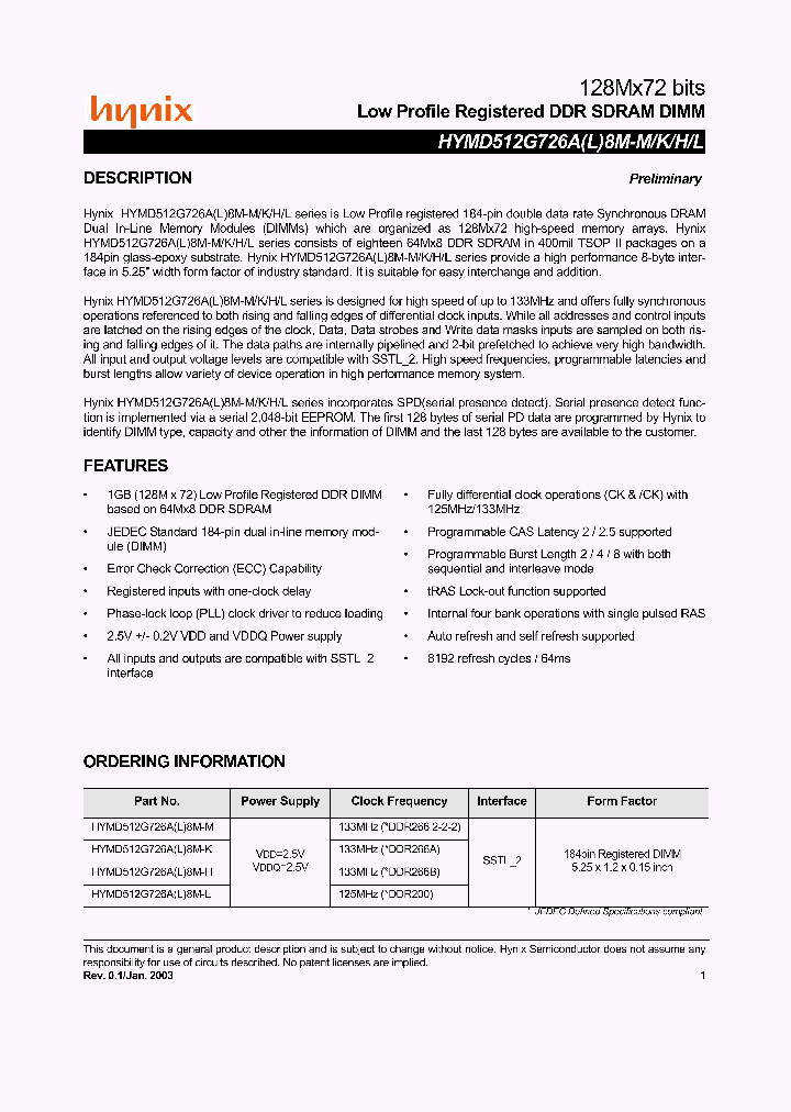 HYMD512G726AL8M-H_2905945.PDF Datasheet