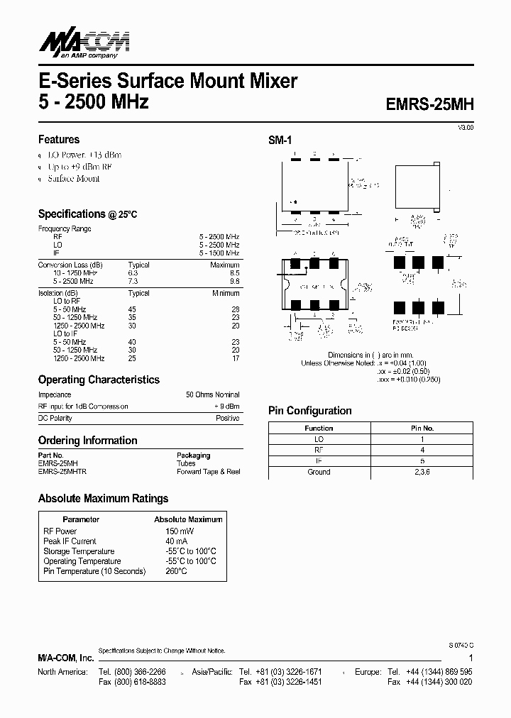 EMRS-25MH_2906536.PDF Datasheet