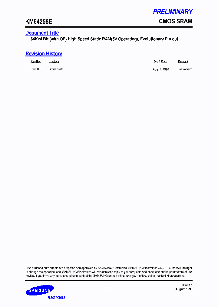 KM64258E_2907332.PDF Datasheet