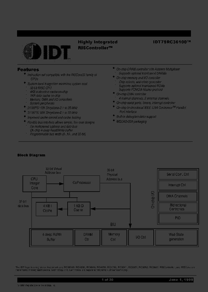 IDT79R36100-20MS_2907671.PDF Datasheet