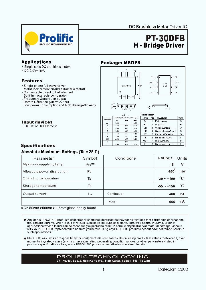 PT-30DFBMSOP_2909584.PDF Datasheet