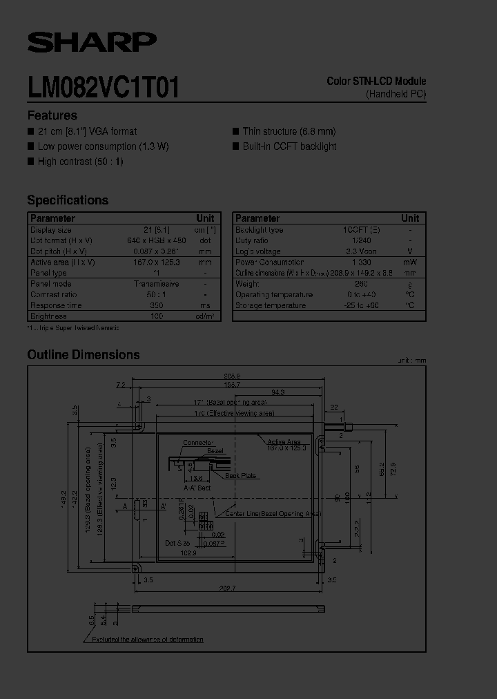 LM082VC1T01_2910958.PDF Datasheet
