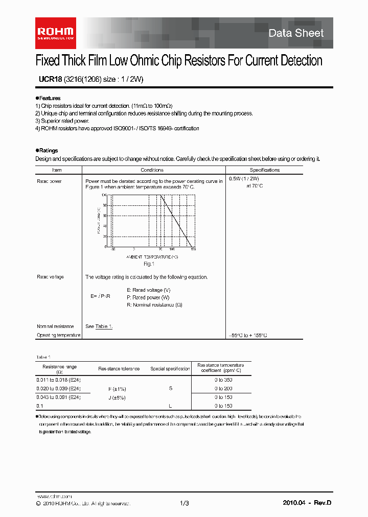UCR18EVHFSFL_2912520.PDF Datasheet