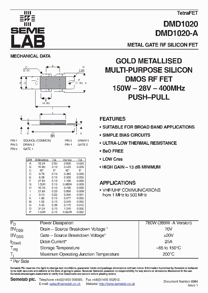 DMD1020_2916217.PDF Datasheet