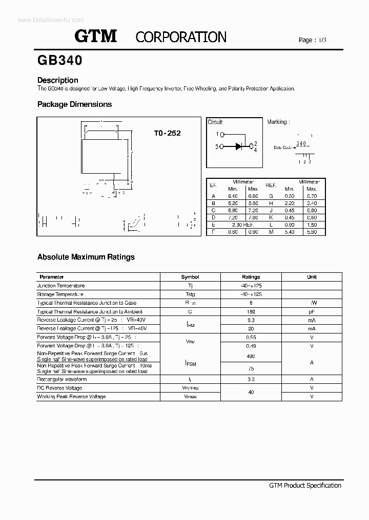GB340_2916636.PDF Datasheet