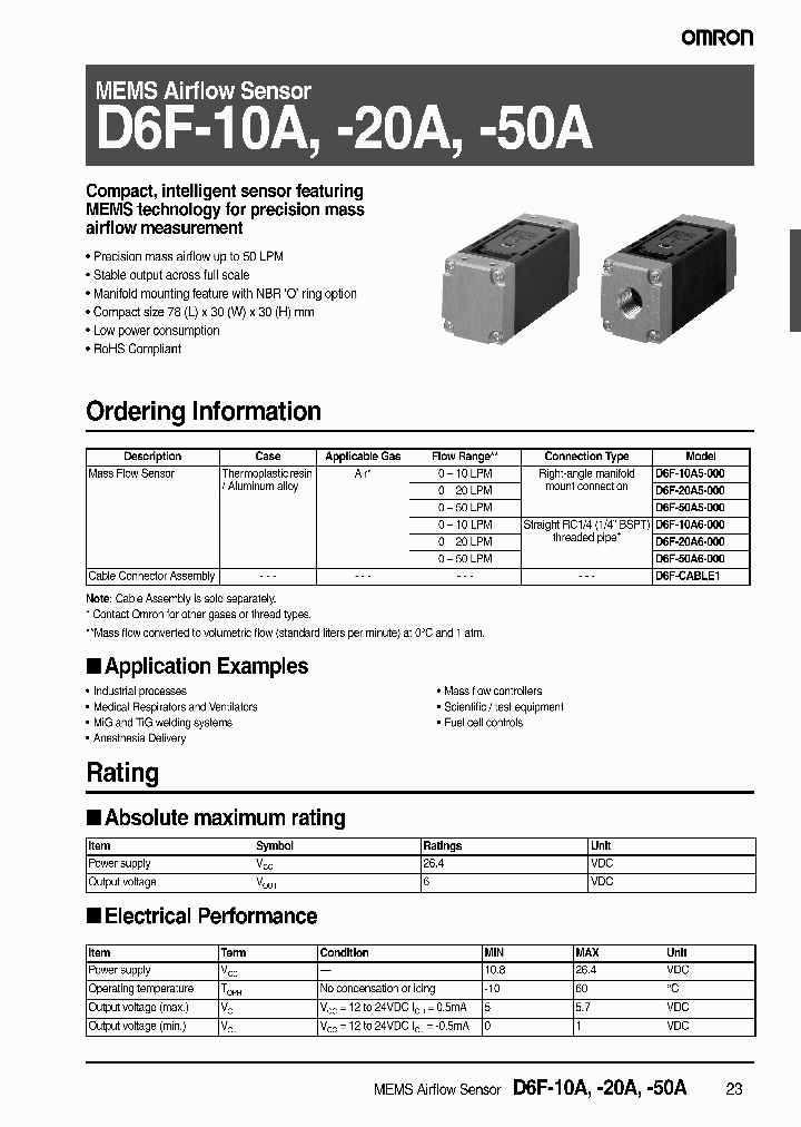 D6F-10A5-000_2916609.PDF Datasheet