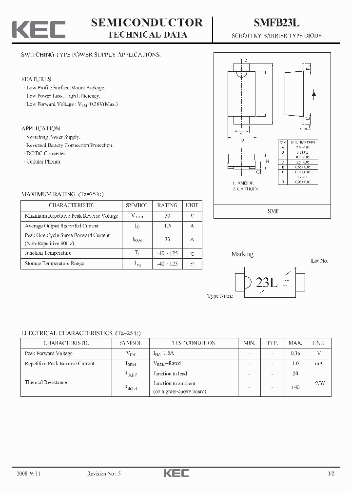 SMFB23L_2919752.PDF Datasheet