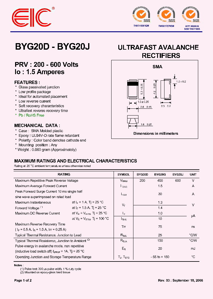 BYG20J_2920096.PDF Datasheet