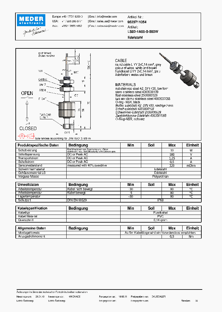LS02-1A66-S-500WDE_2922039.PDF Datasheet