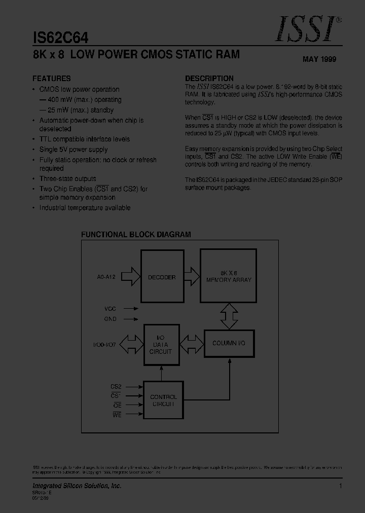 IS62C64-45U_2924186.PDF Datasheet