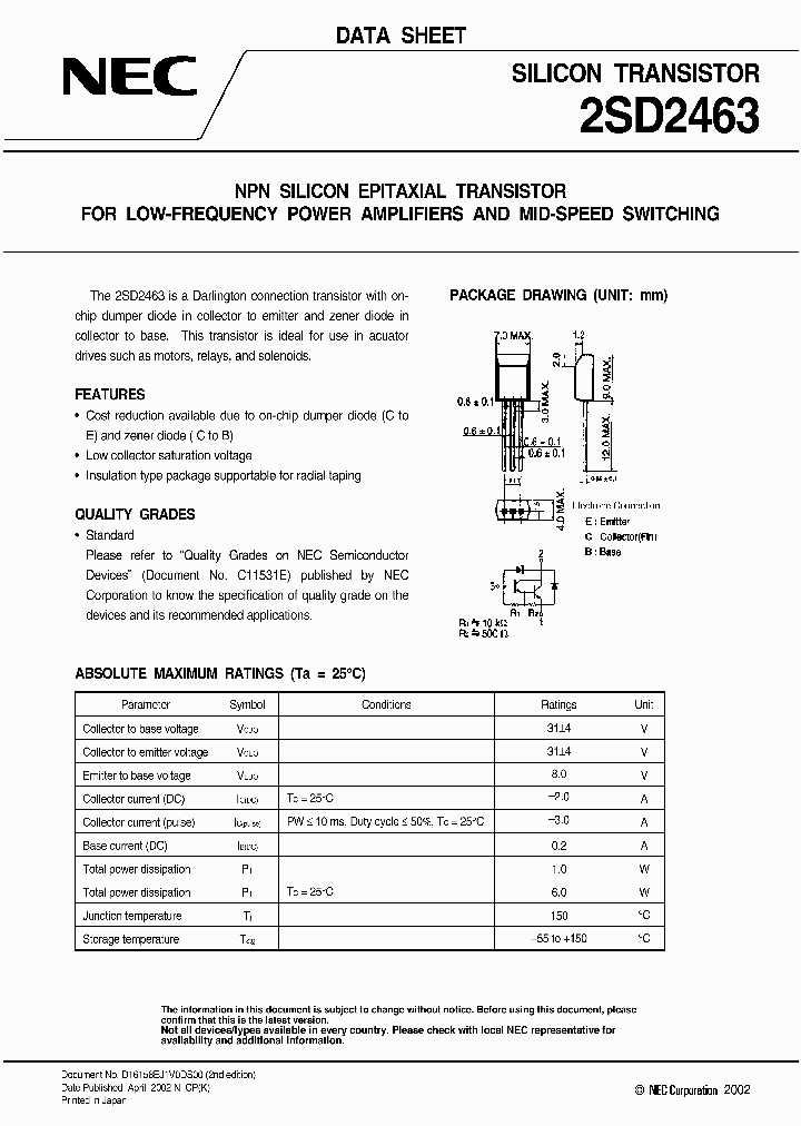 2SD2457R_2924661.PDF Datasheet