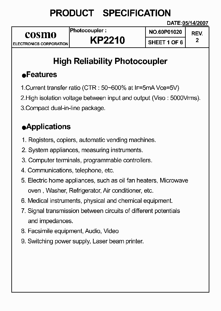 KP2210_2926612.PDF Datasheet