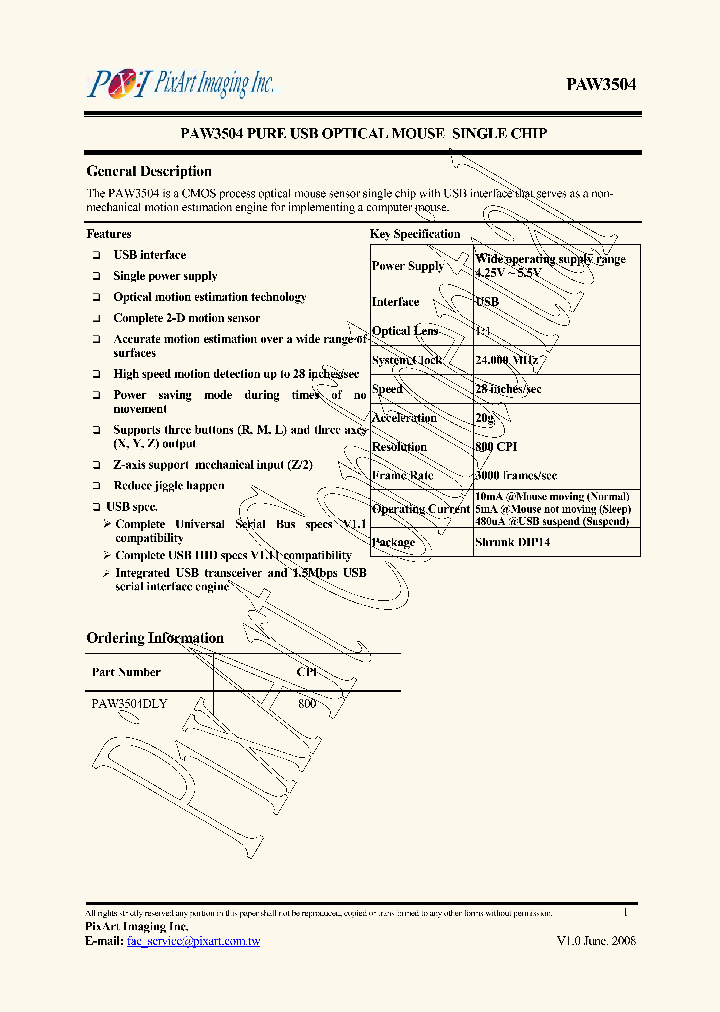 PAW3504_2926752.PDF Datasheet
