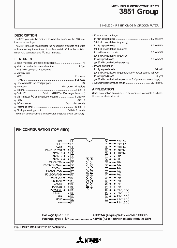 M38513M4-C56FP_2927801.PDF Datasheet