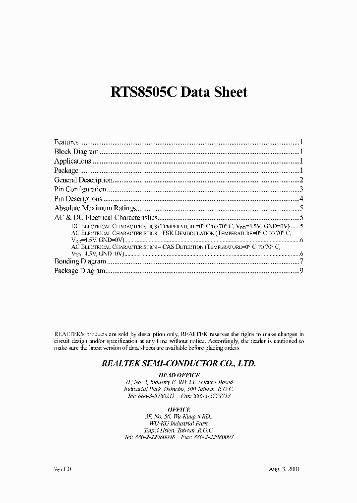 RTS8505C_2929755.PDF Datasheet