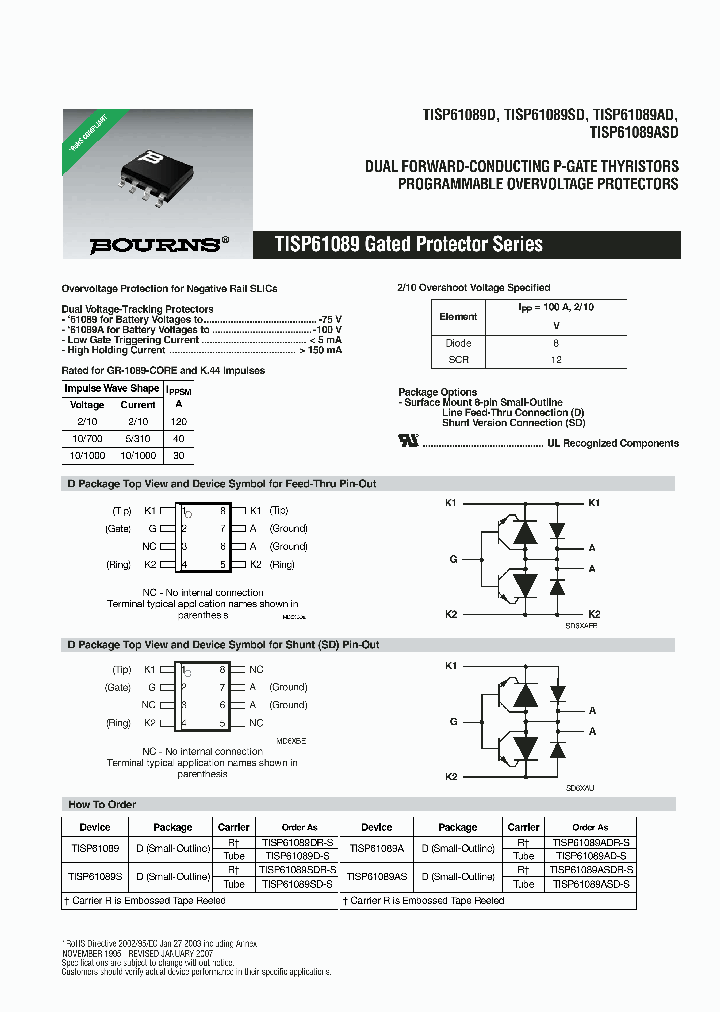 TISP61089D_2933623.PDF Datasheet
