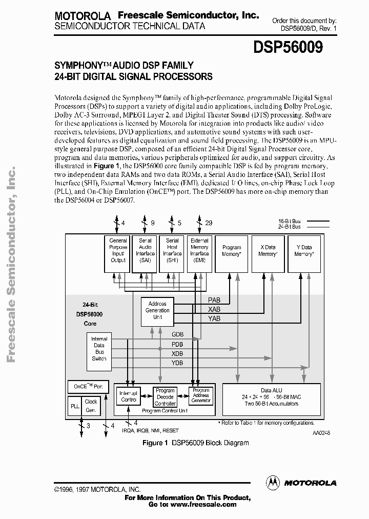 DSP56009DS_2933615.PDF Datasheet