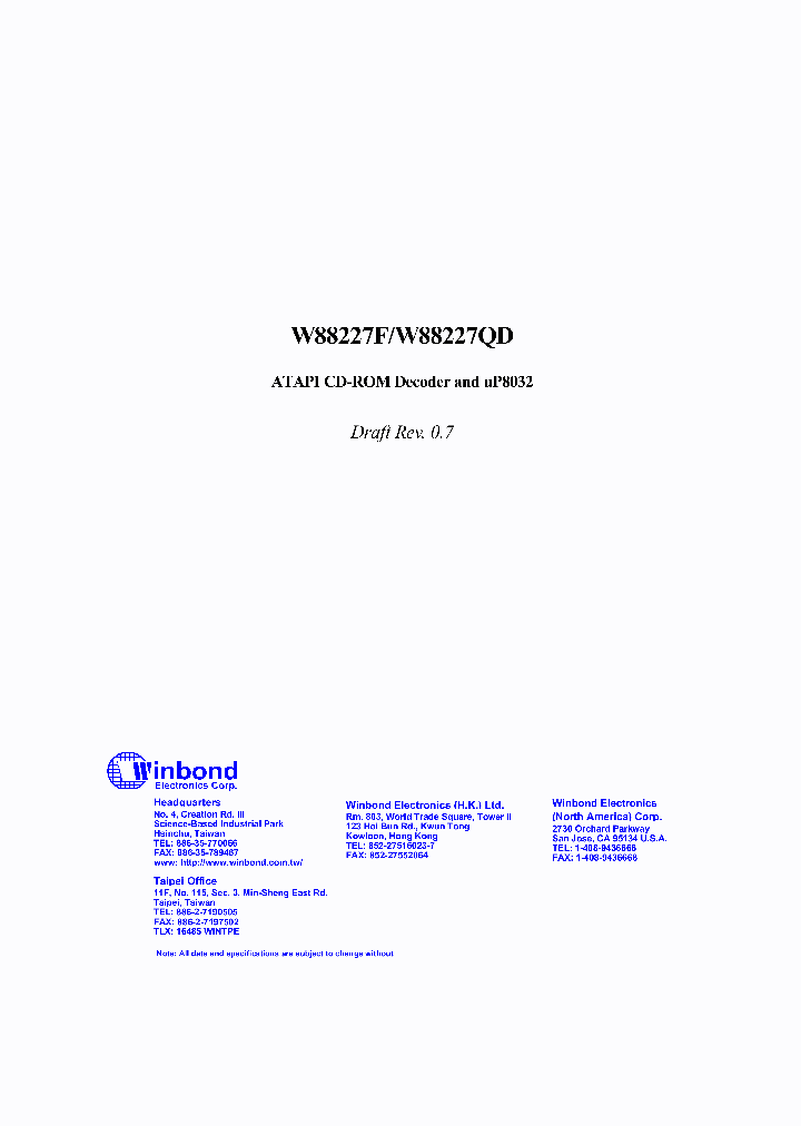 W88227QD_2941313.PDF Datasheet