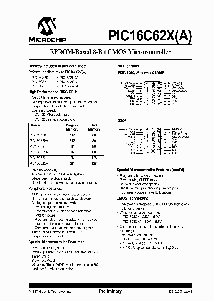 PIC16C622AJW_2942373.PDF Datasheet