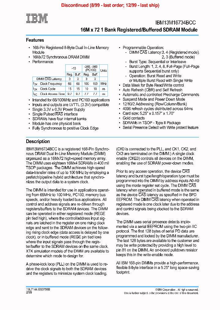 IBM13M16734BCC_2944347.PDF Datasheet