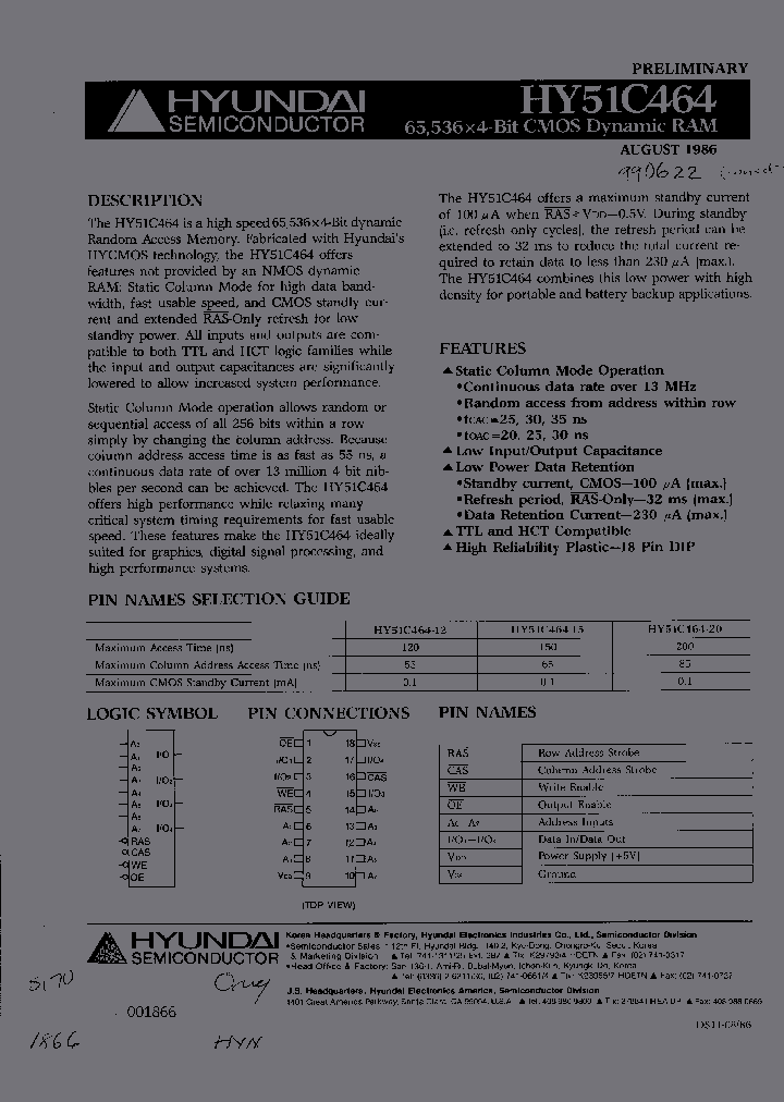 HY51C464-12_2944658.PDF Datasheet