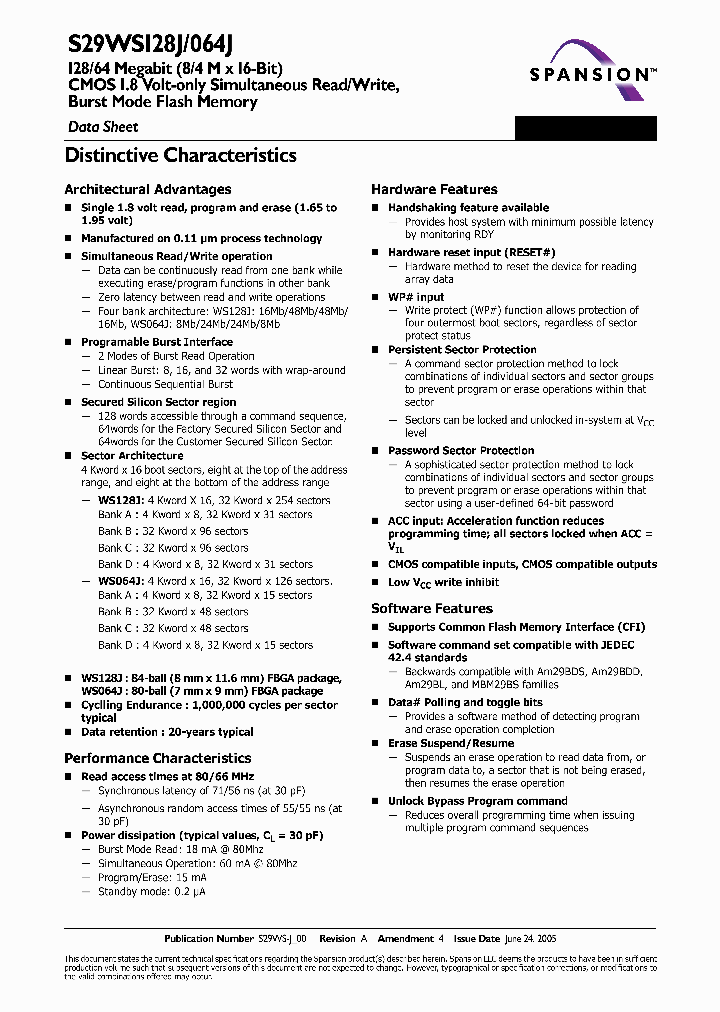 S29WS128J_2947062.PDF Datasheet