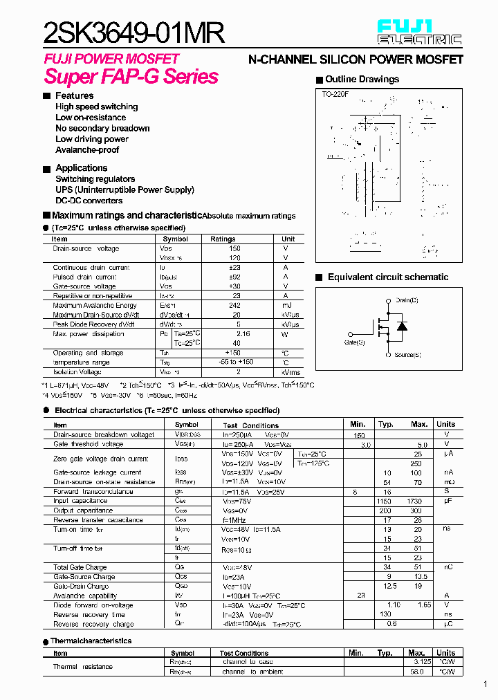 2SK3649-01MR_2947585.PDF Datasheet