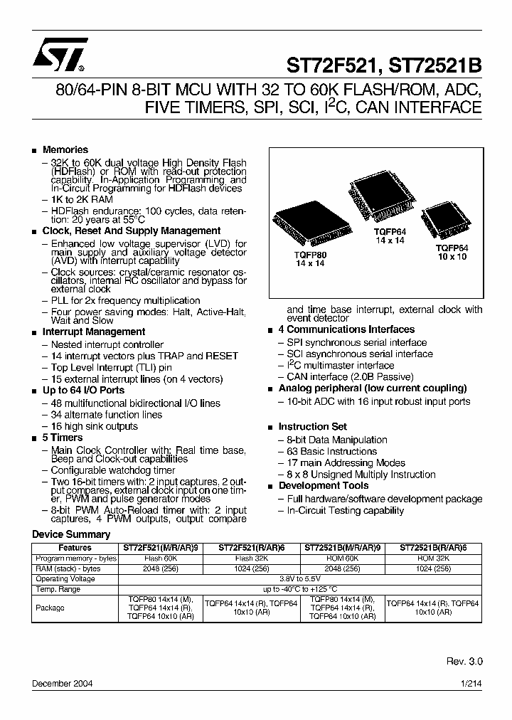 ST72F521M9T6_2948645.PDF Datasheet