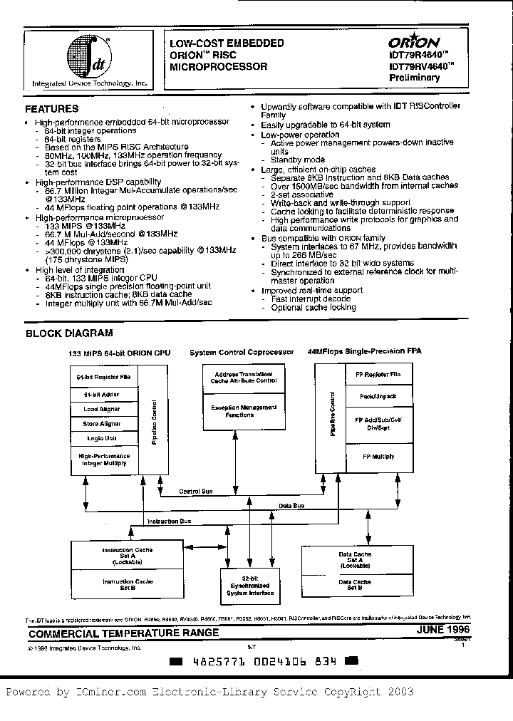 IDT79RV4640-100PF_2950371.PDF Datasheet