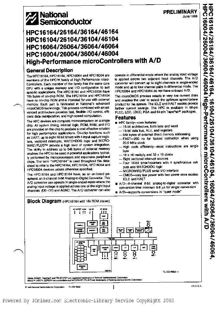 HPC16164XXXV30_2949199.PDF Datasheet