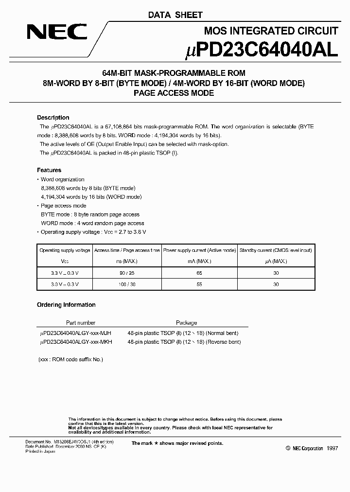UPD23C64040ALGY-XXX-MK_2949650.PDF Datasheet