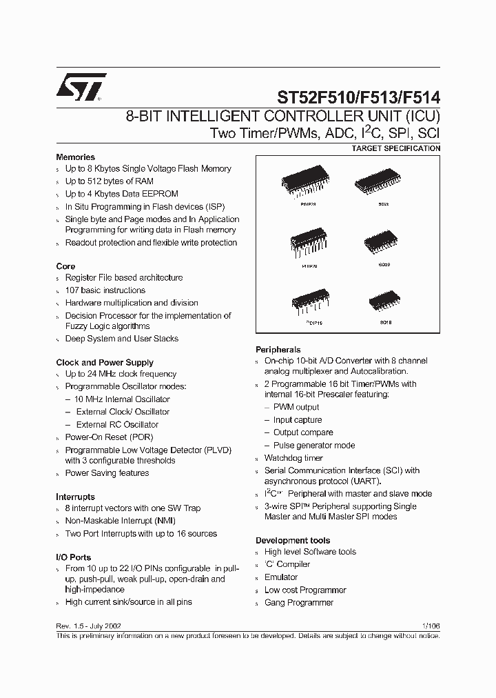 ST52F514Y0M6_2949660.PDF Datasheet