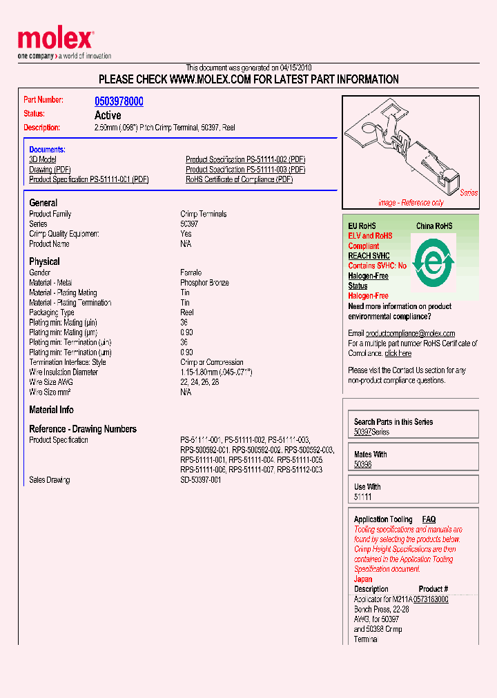 50397-8000_2950672.PDF Datasheet