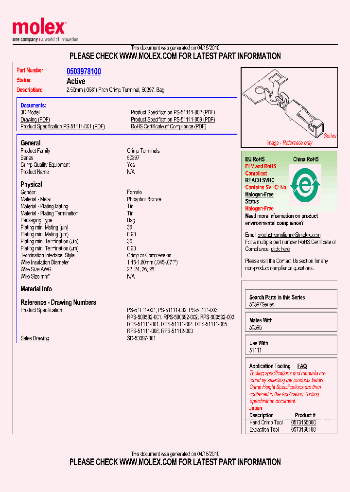 50397-8100_2950673.PDF Datasheet