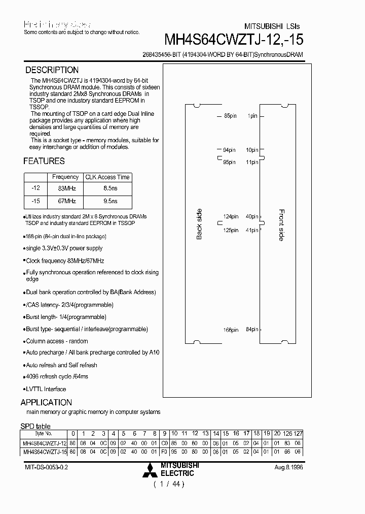 MH4S64CWZTJ-15_2946486.PDF Datasheet