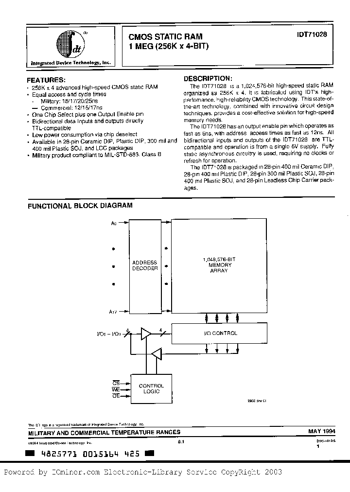 IDT71028S15C_2946761.PDF Datasheet