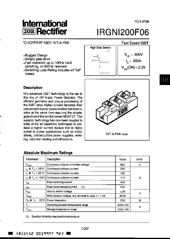 IRGNI200F06_2951058.PDF Datasheet