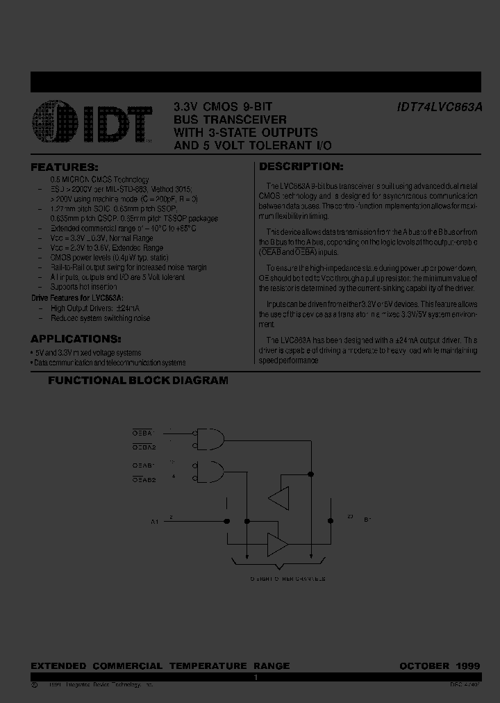 IDT74LVC863APY_2957375.PDF Datasheet