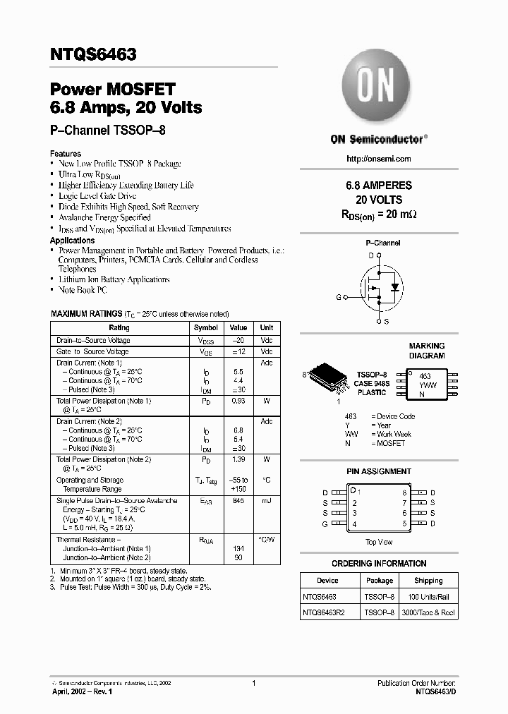 NTQS6463-D_2957966.PDF Datasheet