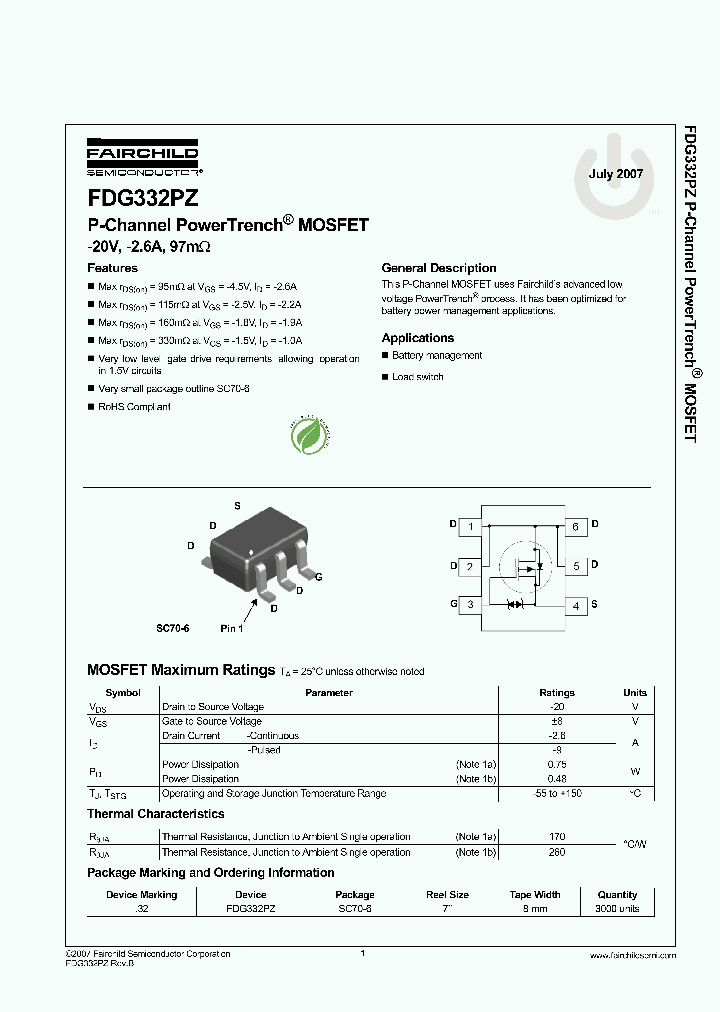 FDG332PZ_2961600.PDF Datasheet