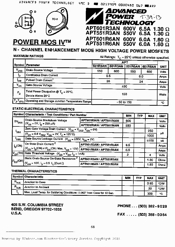 APT601R6AN_2962457.PDF Datasheet