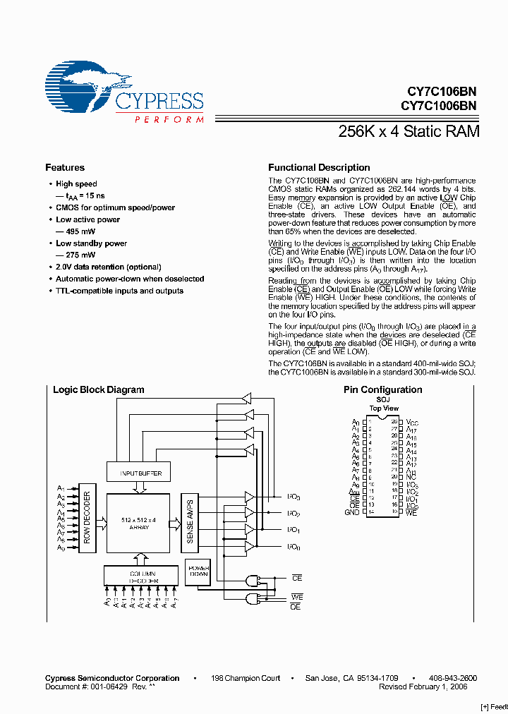 CY7C106BN-20VC_2963452.PDF Datasheet